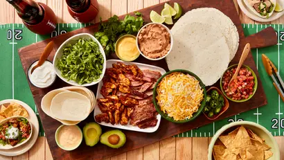 Build-Your-Own Game Day Burrito Board