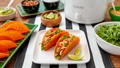 Game Day Slow-Cooker Chicken-Nacho Cheese Tacos